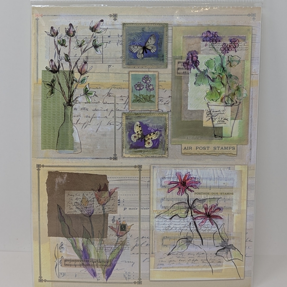 Penny Black Stickers Floral Flowres Music Notes Stickeroos